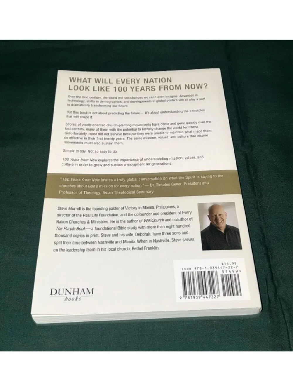 100 Years From Now Steve Murrell Paperback Christian Leadership Book